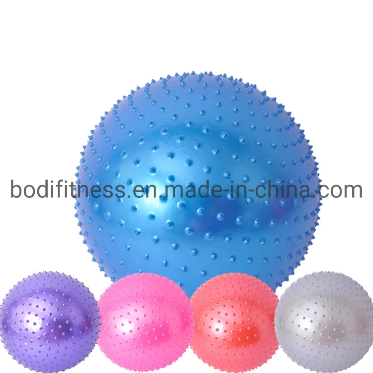 Nature Rubber Fitness PVC Spiky Yoga Massage Ball for Gym Exercise Massage Yoga Ball