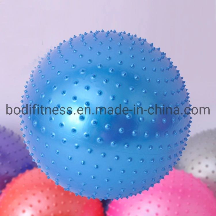 Nature Rubber Fitness PVC Spiky Yoga Massage Ball for Gym Exercise Massage Yoga Ball