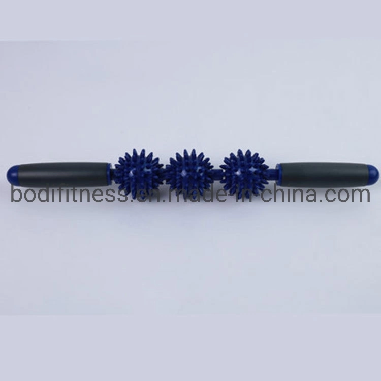 Hot Sale Wholesale Yoga Stick Spiky Ball Hedgehog Ball Relax Muscle Roller Massage Stick