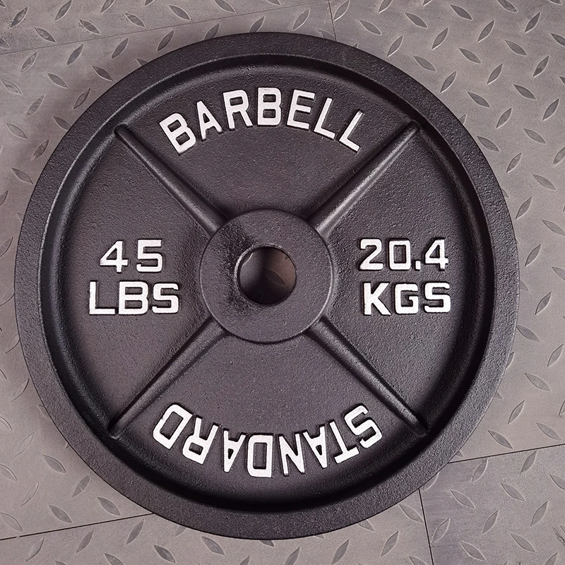 Hot Sale Gym Equipment Cast Iron Weight Plate Bodybuilding Plate Power Equipment Weightlifting Plate Barbell Training Plate Strength Plate