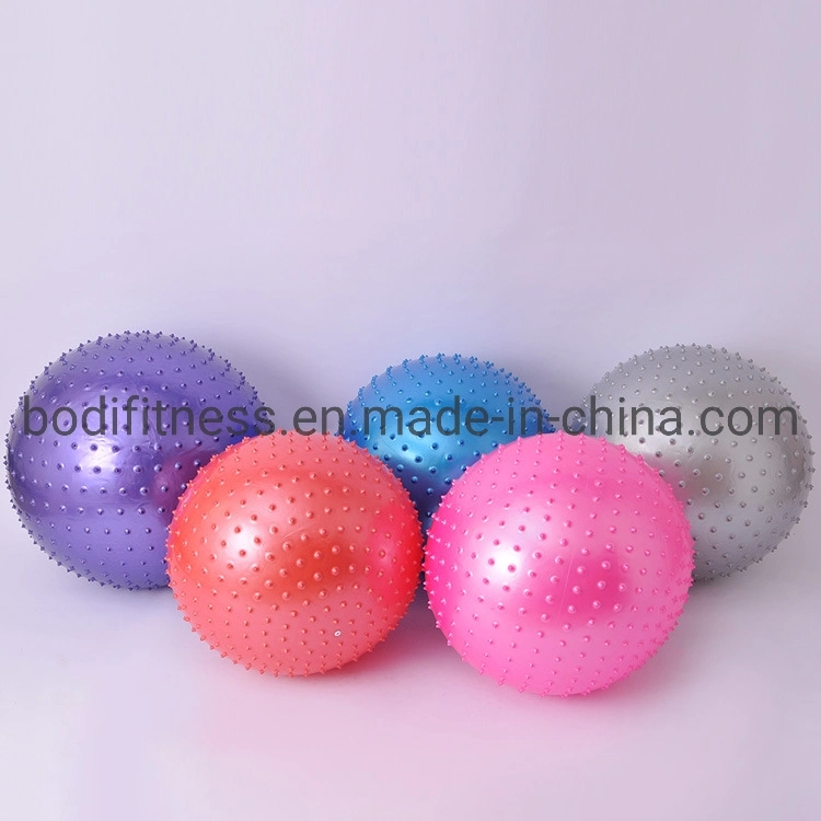 Nature Rubber Fitness PVC Spiky Yoga Massage Ball for Gym Exercise Massage Yoga Ball