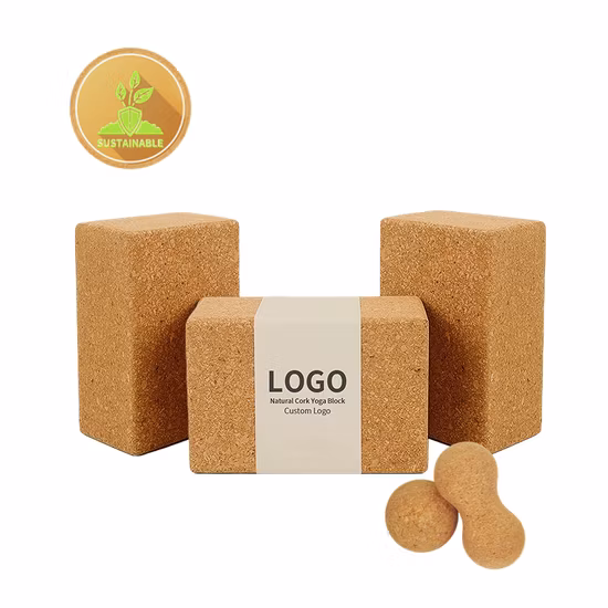 Factory Price Wholesale Custom Cork Yoga Block