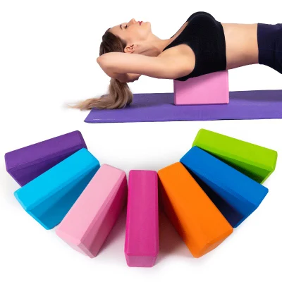 Blocco yoga di supporto in schiuma EVA priva di lattice con superficie morbida e antiscivolo per la meditazione yoga pilates