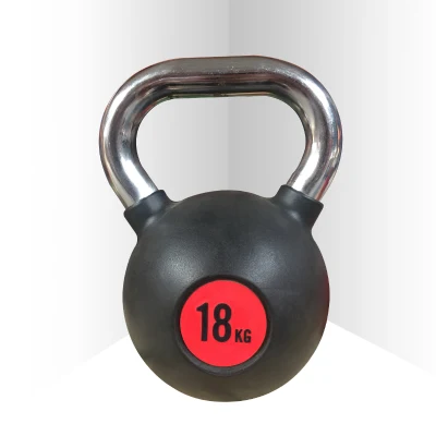 Attrezzature per l'allenamento in palestra all'ingrosso Set di kettlebell da competizione in gomma Bodybuilding Fitness Kettlebell